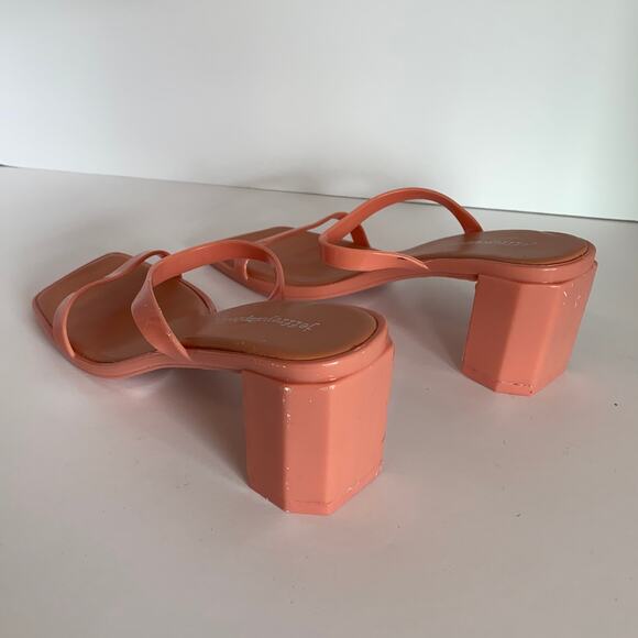 Jeffrey Campbell Jamm Jelly High Heel Slide Sandals Pink - Picture 4 of 6